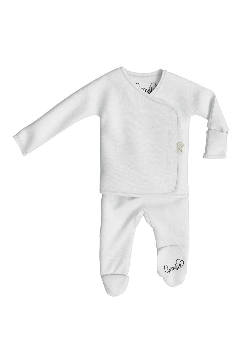 Skin to Skin Girl or Boy Footie, Main, color, MILK