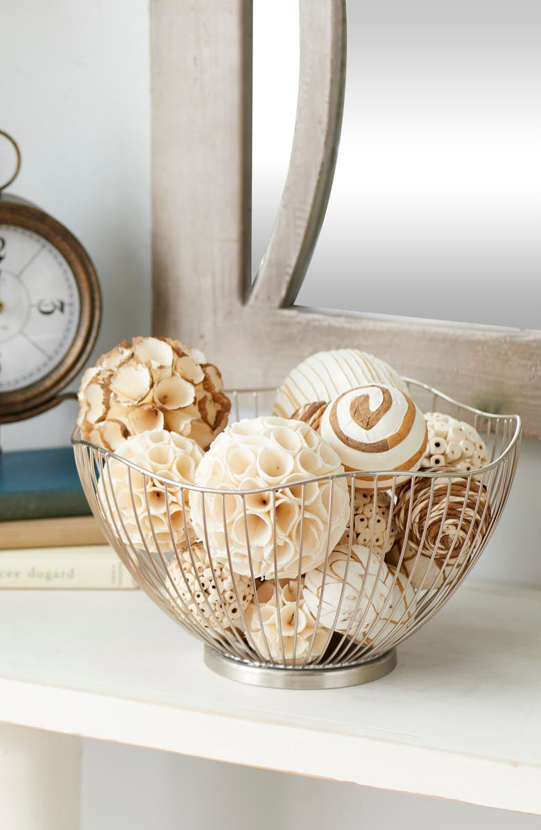 GINGER BIRCH STUDIO Brown Dried Plant Handmade Orb & Vase Filler - Set of 2, Alternate, color, 