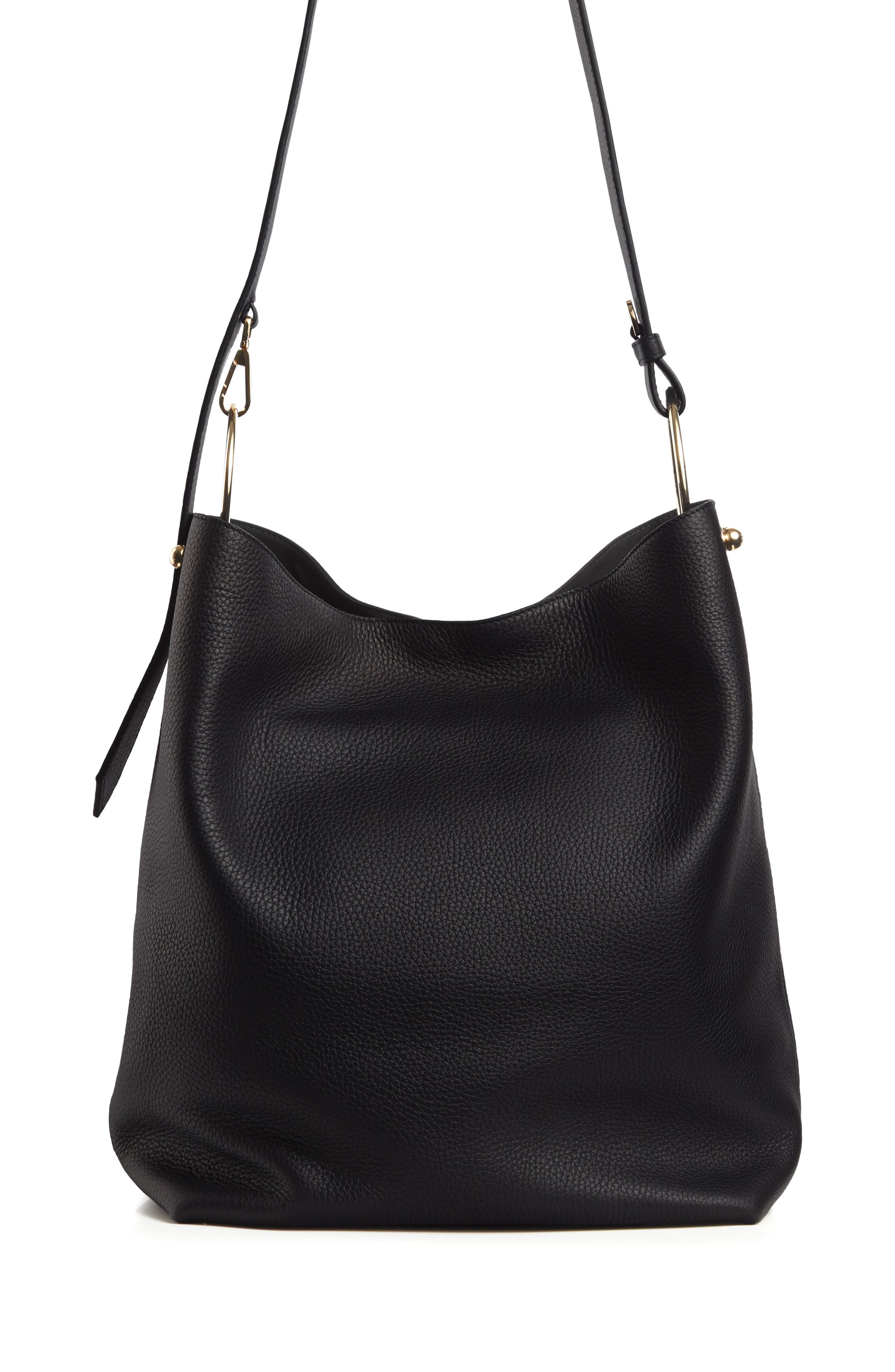 Strathberry Medium Lana Leather Bucket Bag, Alternate, color, 