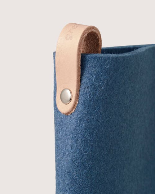 Graf & Lantz Graf Lantz Classic Merino Wool Eyeglass Sleeve In Horizon Vachetta