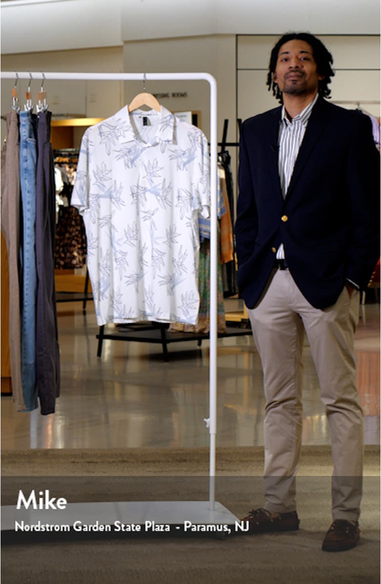 Oasis Floral Mesh Golf Polo, sales video thumbnail