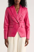 Love Token Nellie Faux Leather Blazer