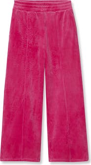 Lands' End Girls Plush Rib Wide Leg Pants