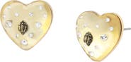Kurt Geiger London Resin Heart Stud Earrings