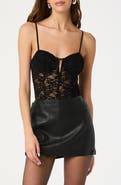 ASTR the Label Structured Lace Bodysuit
