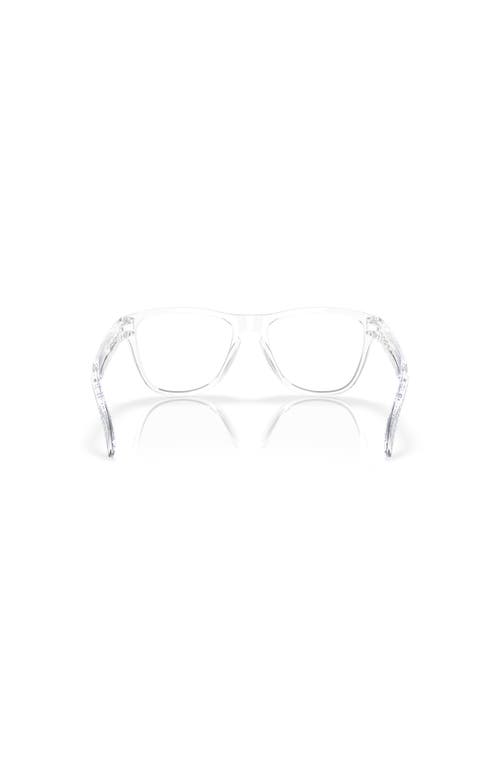 Oakley 48mm Round Optical Glasses In Transparent