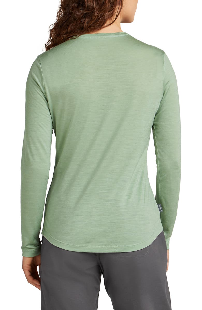 Icebreaker Lycoell & Merino Blend 125 Cool-Lite Sphere III Long Sleeve T-Shirt, Alternate, color, Seaglass