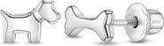 In Season Jewelry Tiny Dog and Bone Earrings