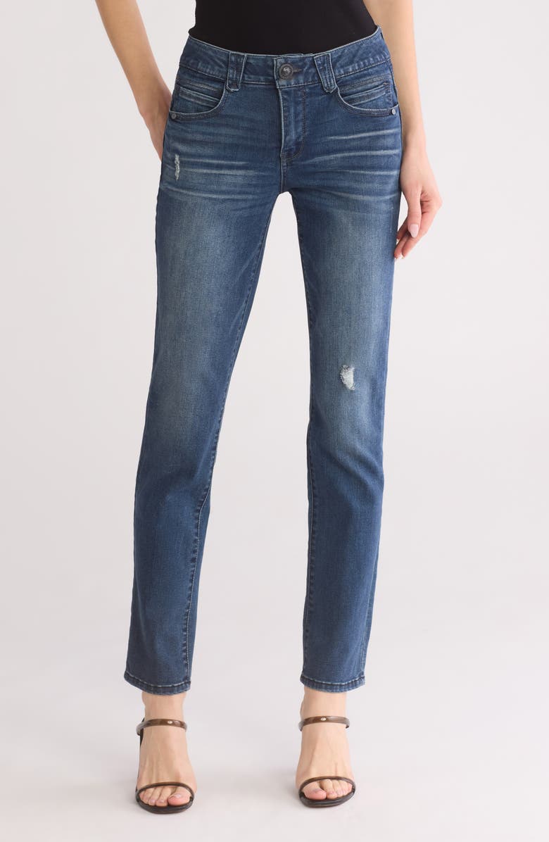 Democracy Ab'Solution Straight Leg Jeans, Main, color, Blue Vinta