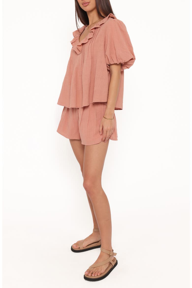 Felicity Cotton Gauze Shirt & Shorts Set, Alternate, color, DUSTY ROSE