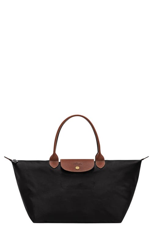 Longchamp Le Pliage Original Nylon Top Handle Bag in Black at Nordstrom