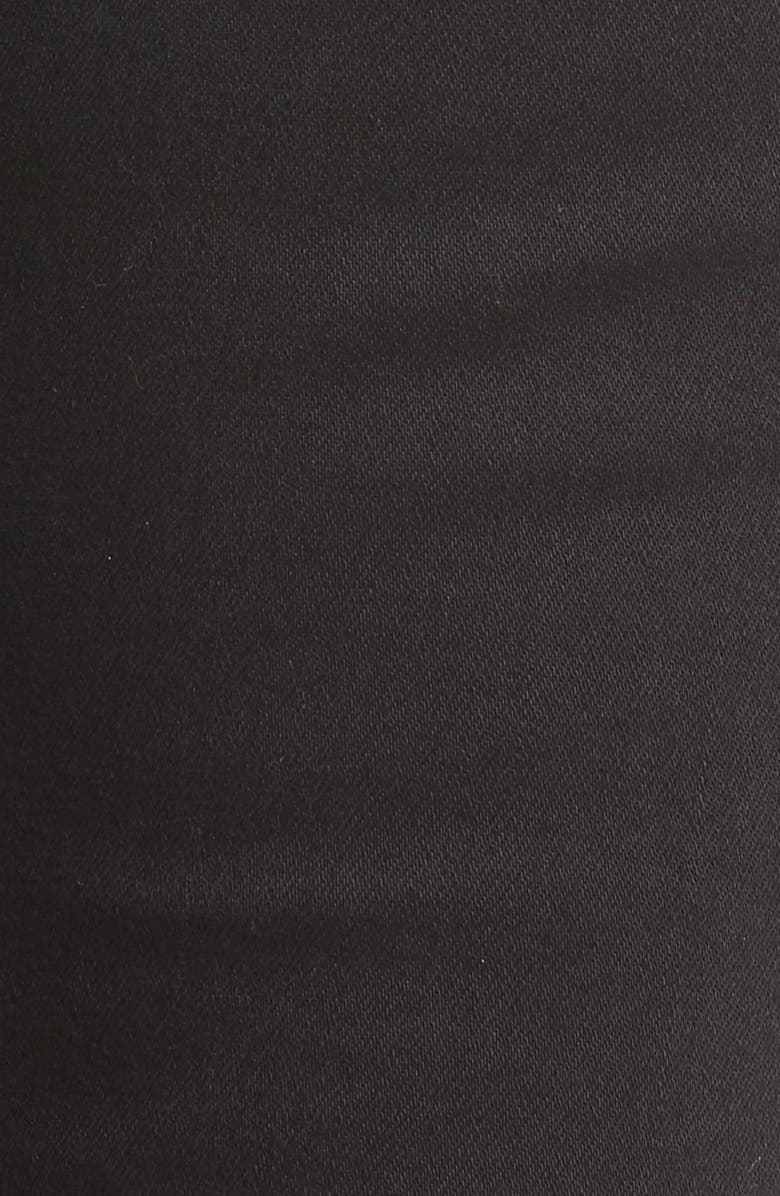 MOON RIVER Frayed Hem High Rise Crop Jeans, Alternate, color, 