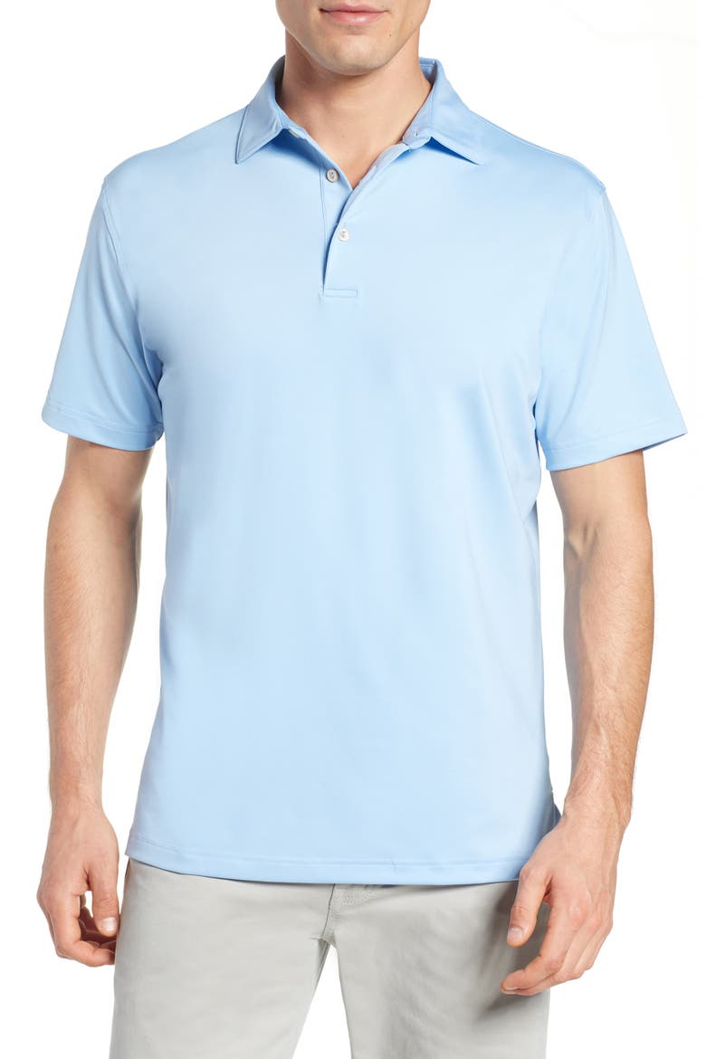 Sean Regular Fit Stretch Jersey Polo, Main, color, COTTAGE BLUE