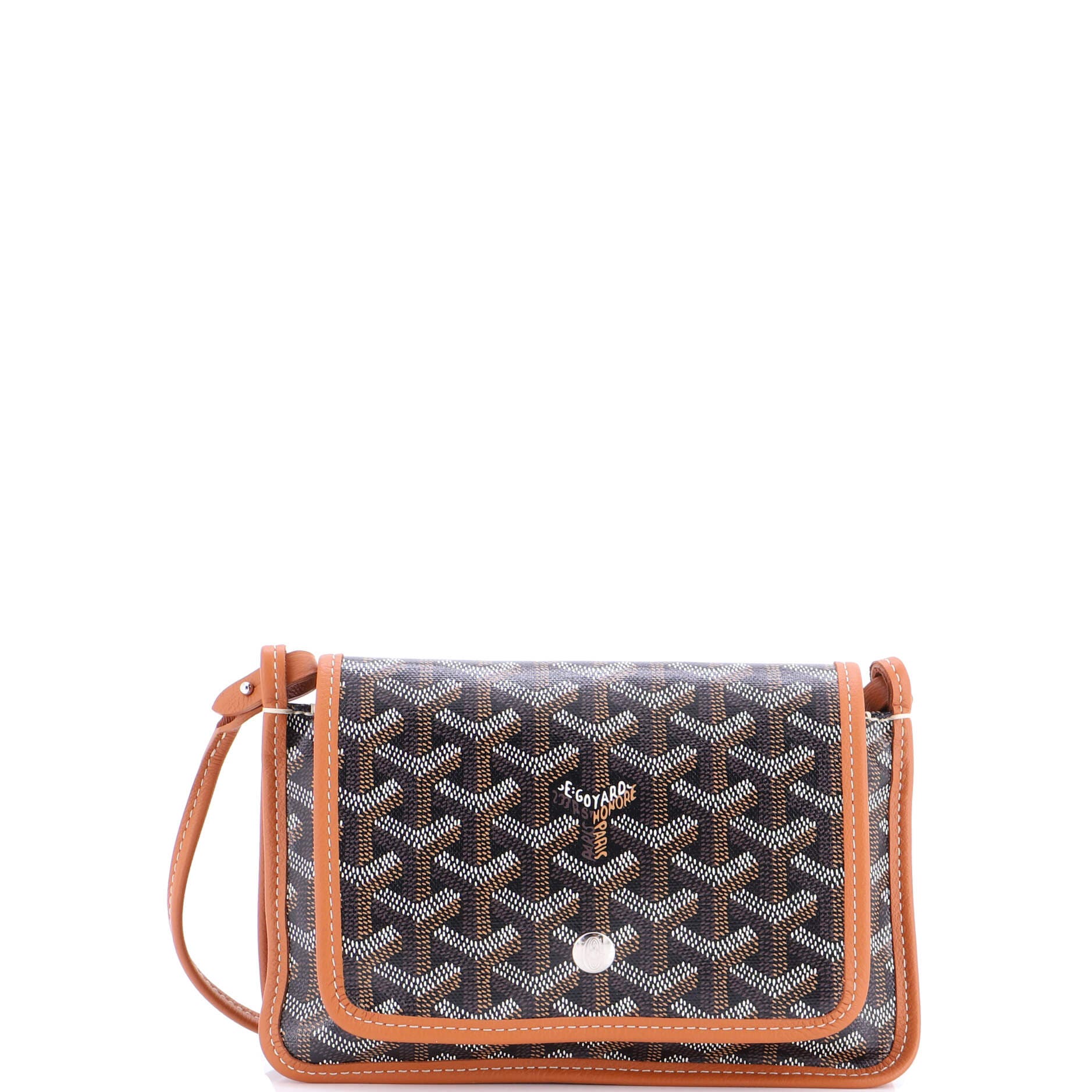 Pre-Owned Goyard Plumet Clutch Wallet Coated Canvas, Main, color, 