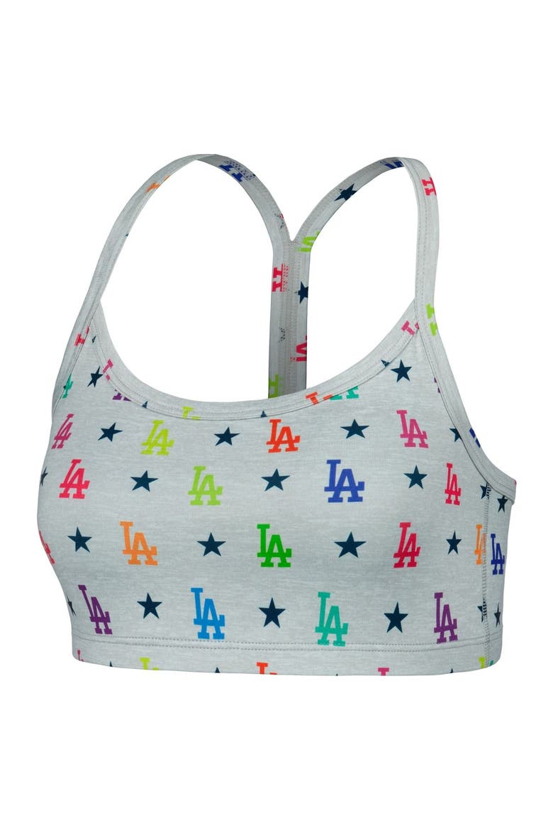 Women's Terez Gray Los Angeles Dodgers TLC Rainbow Bra, Alternate, color, Gray