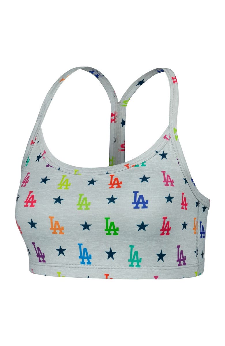 Terez Women's Terez Gray Los Angeles Dodgers TLC Rainbow Bra, Alternate, color, Gray