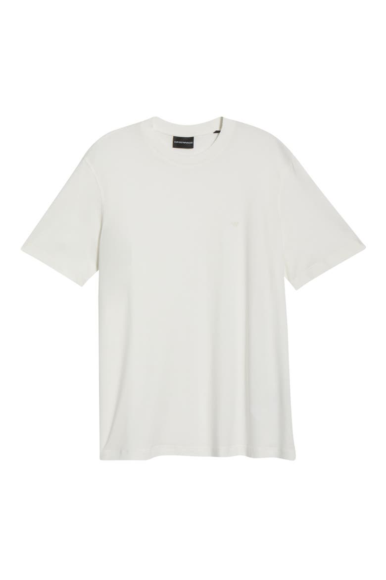 Lyocell & Cotton T-Shirt, Alternate, color, SOLID WHITE