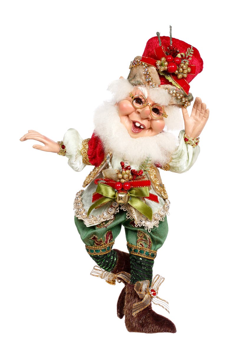Mark Roberts Holly Berry Elf, Small, Main, color, Bright Red