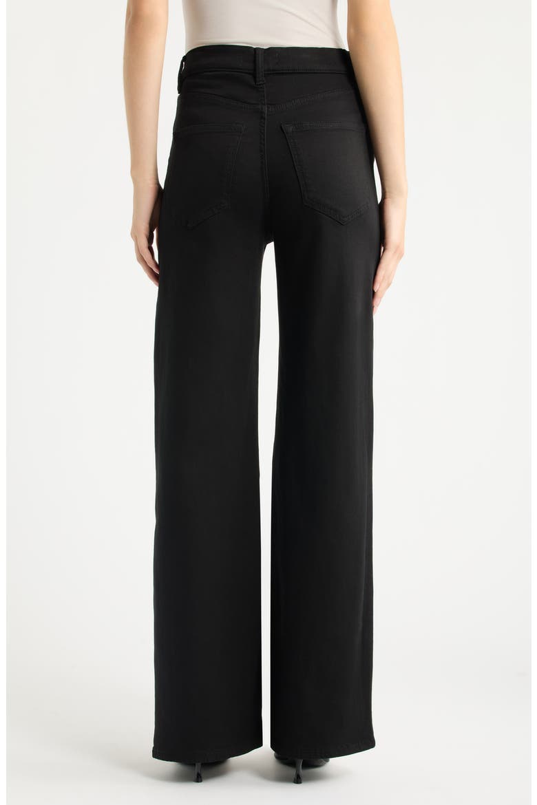 The California Wide Leg Jeans, Alternate, color, JET BLACK