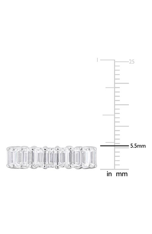 Delmar Emerald Cut Lab-created Moissanite Eternity Band Ring