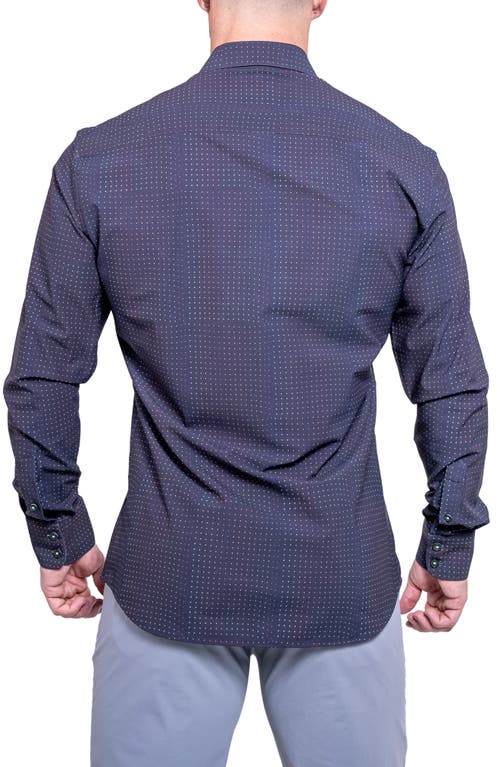 Maceoo Einstein Print Cotton Button-up Shirt