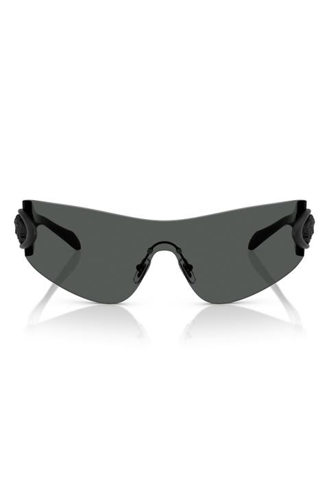 Eclipse 142mm Rimless Wrap Shield Sunglasses
