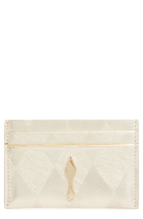 Bettina Metallic Leather Card Case