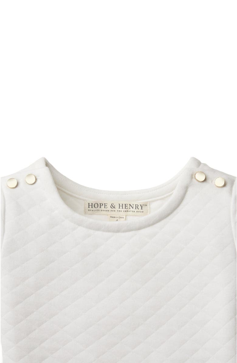 Hope & Henry Girls' Quilted Matelasse Dress, Toddler, Alternate, color,