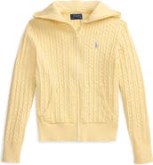 Polo Ralph Lauren Kids' Cotton Cable Zip-Up Sweater Hoodie