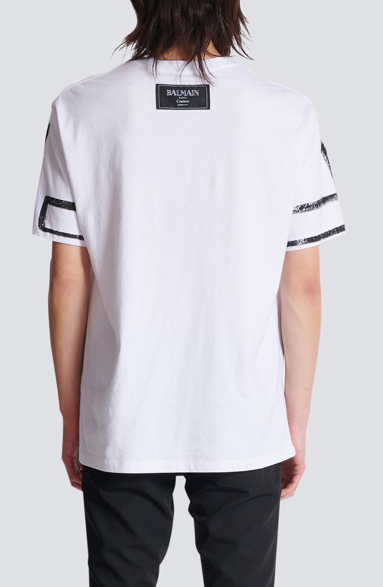 Balmain Regular Fit Je T'aime Cotton Graphic T-Shirt, Alternate, color,