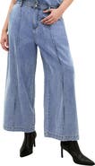 City Chic Tilly High Waist Wide Leg Jeans