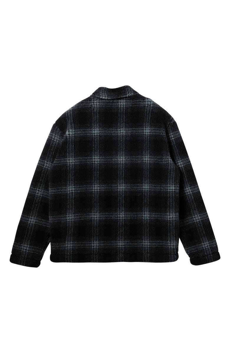 Quiksilver Deck Plaid Fleece Zip Jacket, Alternate, color, 