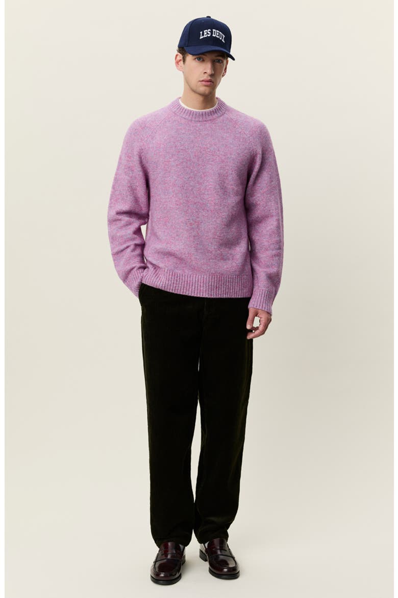 Soft Crewneck Sweater, Alternate, color, OYSTER ROSE MELANGE
