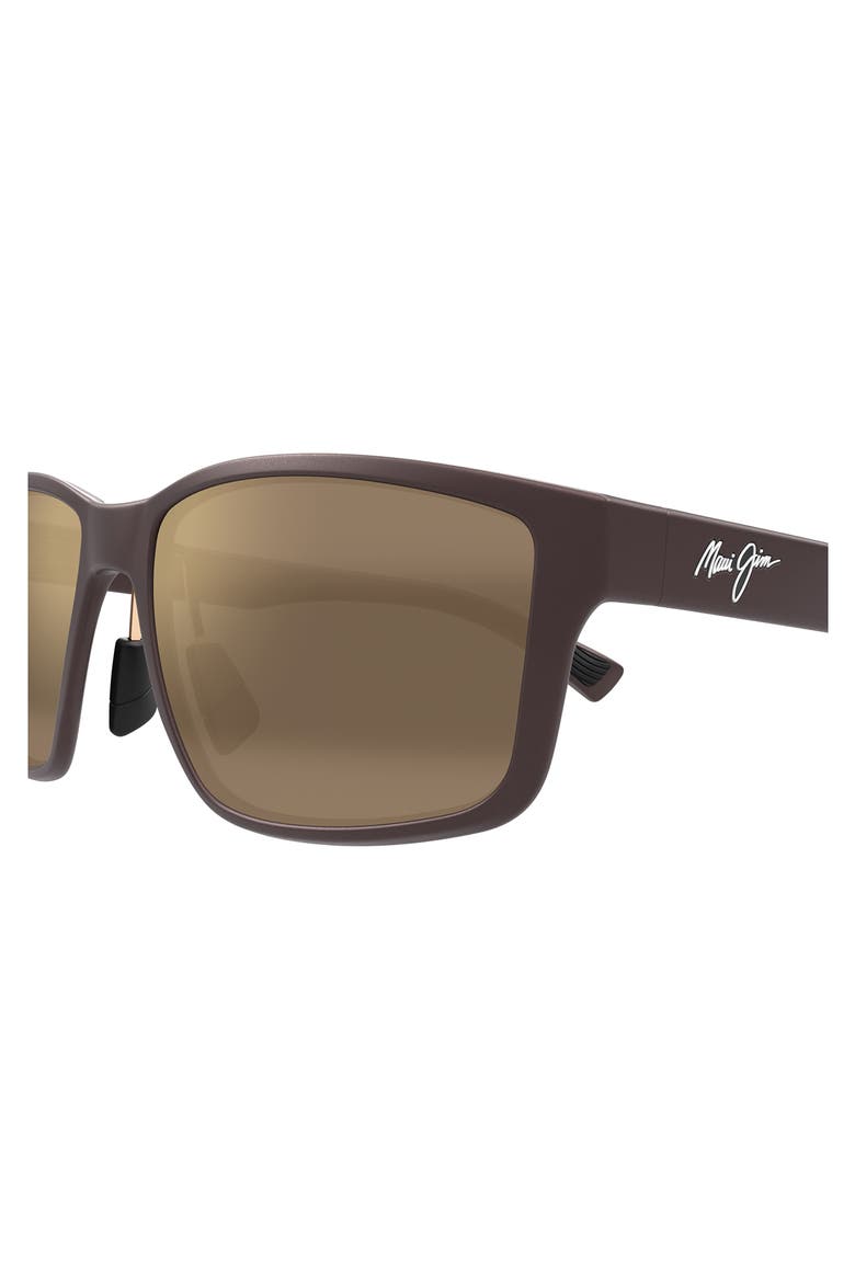 Walewaha 55mm PolarizedPlus2® Rectangular Sunglasses, Alternate, color, BROWN