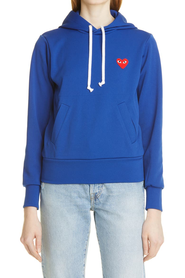 Heart Graphic Hoodie, Main, color, NAVY