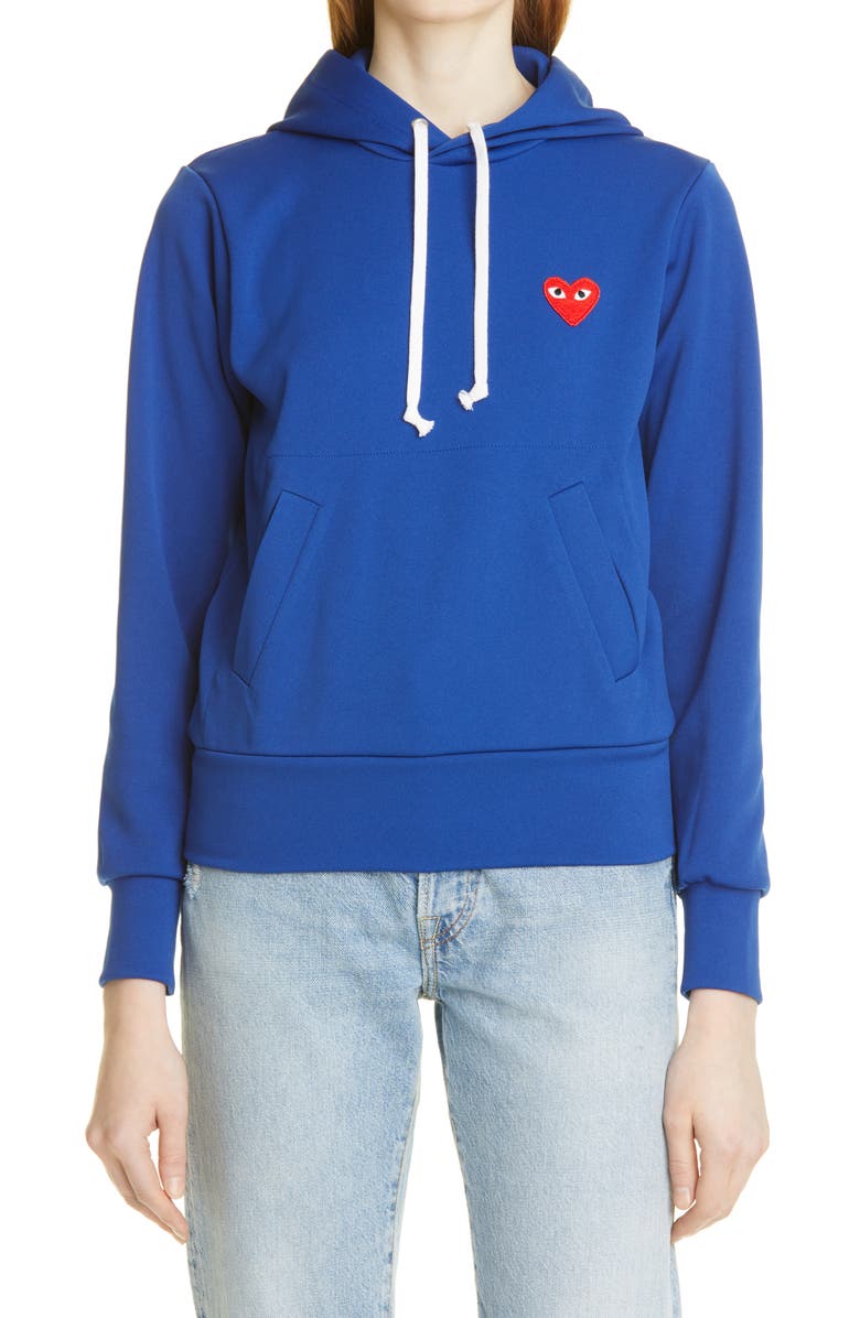Comme des Garçons PLAY Heart Graphic Hoodie, Main, color, 