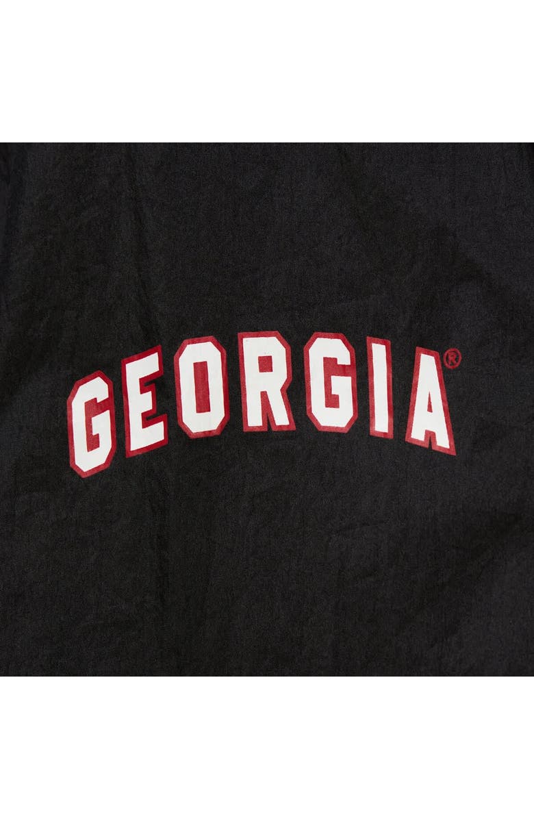 Mitchell & Ness Men's Mitchell & Ness Black Georgia Bulldogs Anorak Vintage Logo Half-Zip Hoodie Jacket, Alternate, color, 