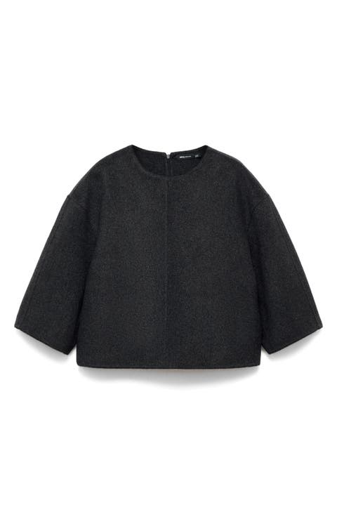 Selection Boxy Wool Blend Top