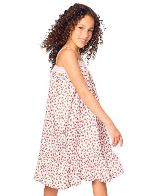 Petite Plume Girls' Fleurs De Rose Lily Nightgown - Baby, Little Kid, Big Kid In Pink