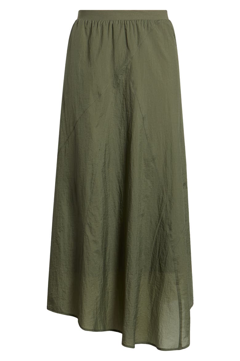 Handkerchief Hem Midi Skirt, Main, color, CLOVER