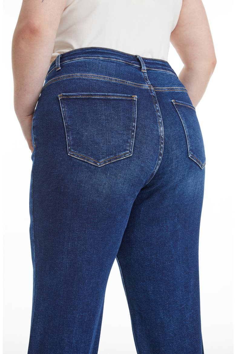 Linda High Waist Wide Leg Jeans, Alternate, color, DEEP SEA