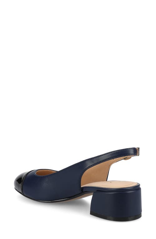 Journee Collection Sammie Slingback Pump In Navy