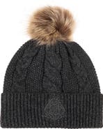 Lauren Ralph Lauren metallic direct embroidery cable hat