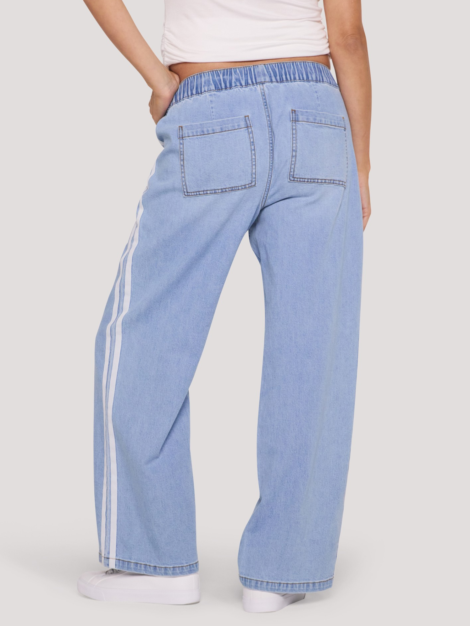 Drawstring Pull On Wide Leg Pant - image 2