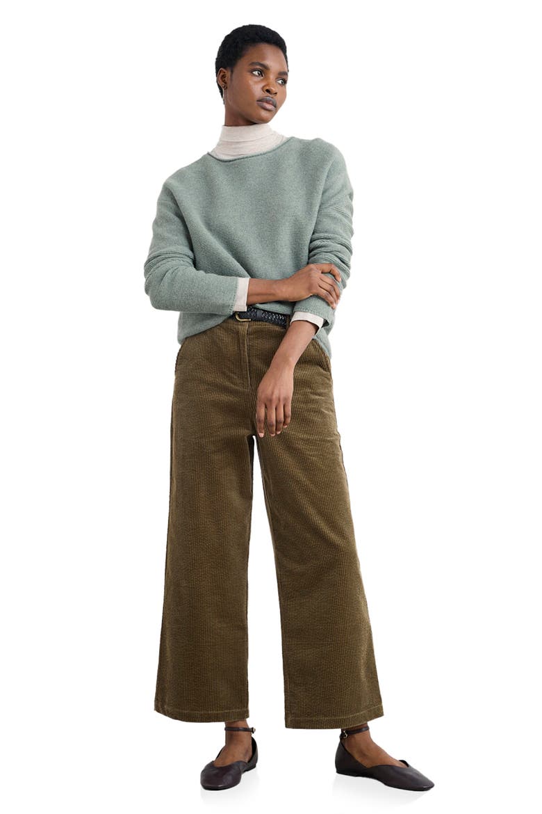 Fruity Merino Wool Blend Sweater, Alternate, color, CELADON