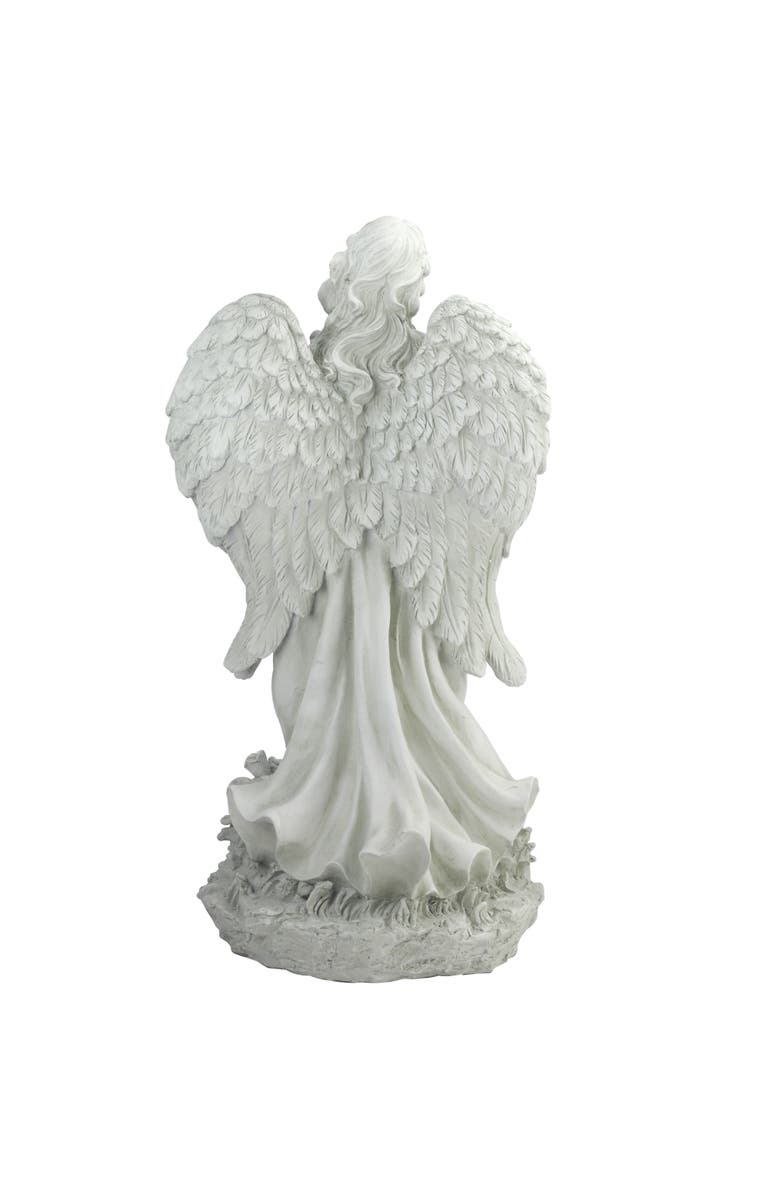 Northlight 24.5" Light Olive Green Praying Angel Decorative Outdoor Garden Statue, Alternate, color, Green