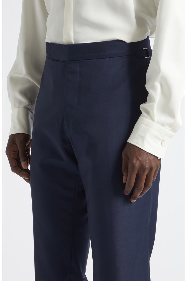 Shelton Wool Sharkskin Tapered Pants, Alternate, color, UCC NAVY