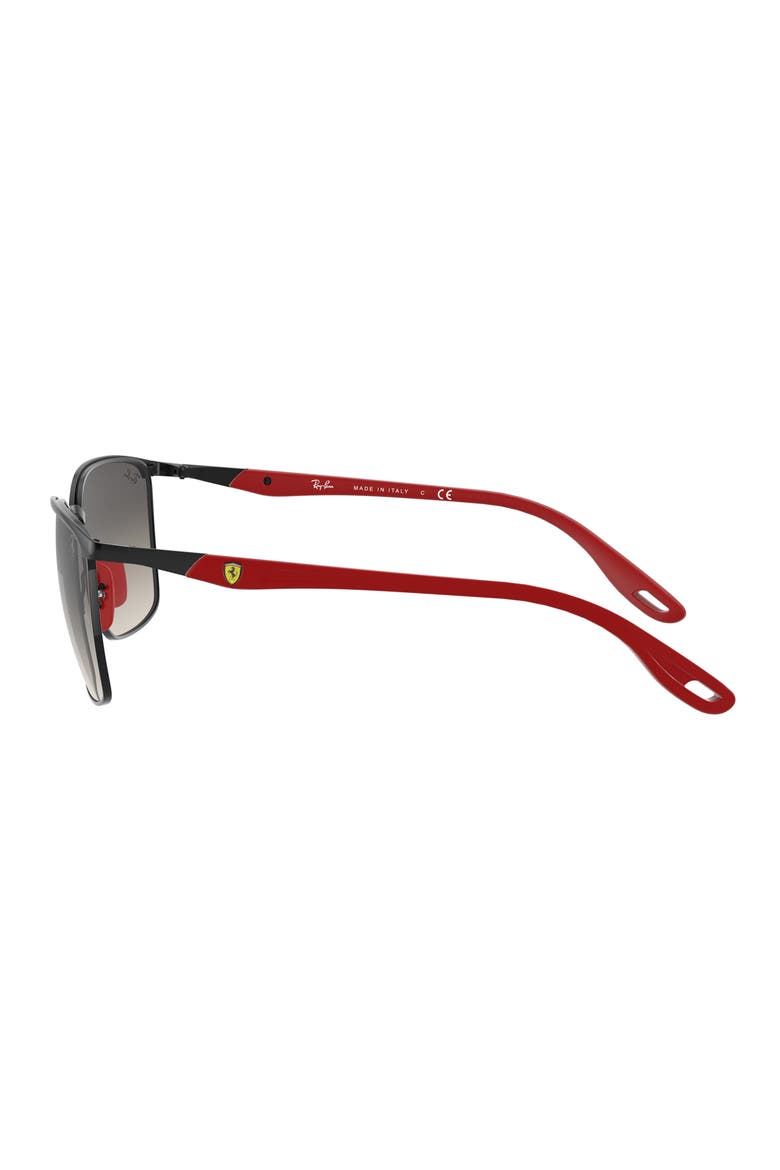 x Ferrari Scuderia 56mm Square Sunglasses, Alternate, color, MATTE BLACK