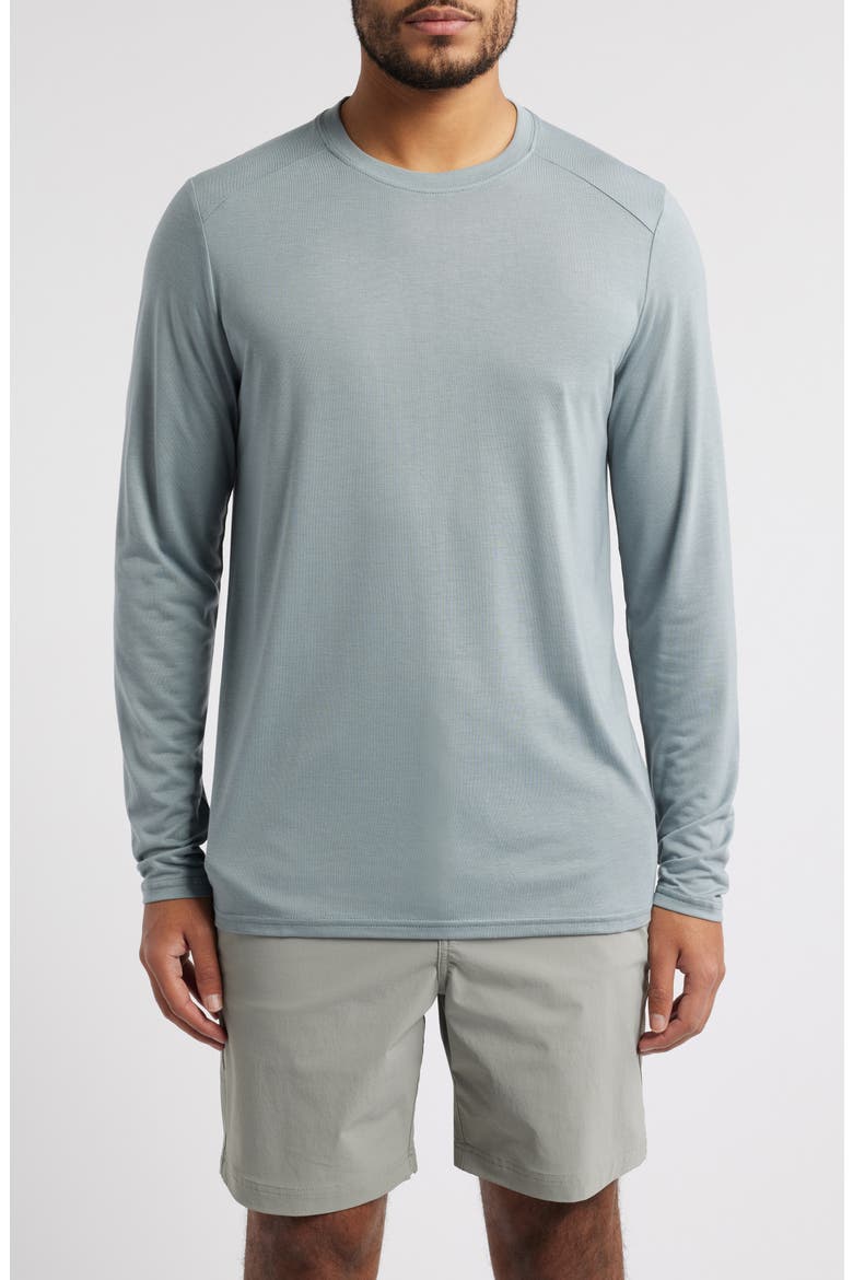 Lightweight UPF 20+ Long Sleeve T-Shirt, Main, color, SLATE