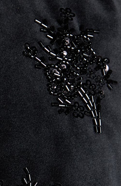 Moncler Nelles Embellished Down Jacket In Black